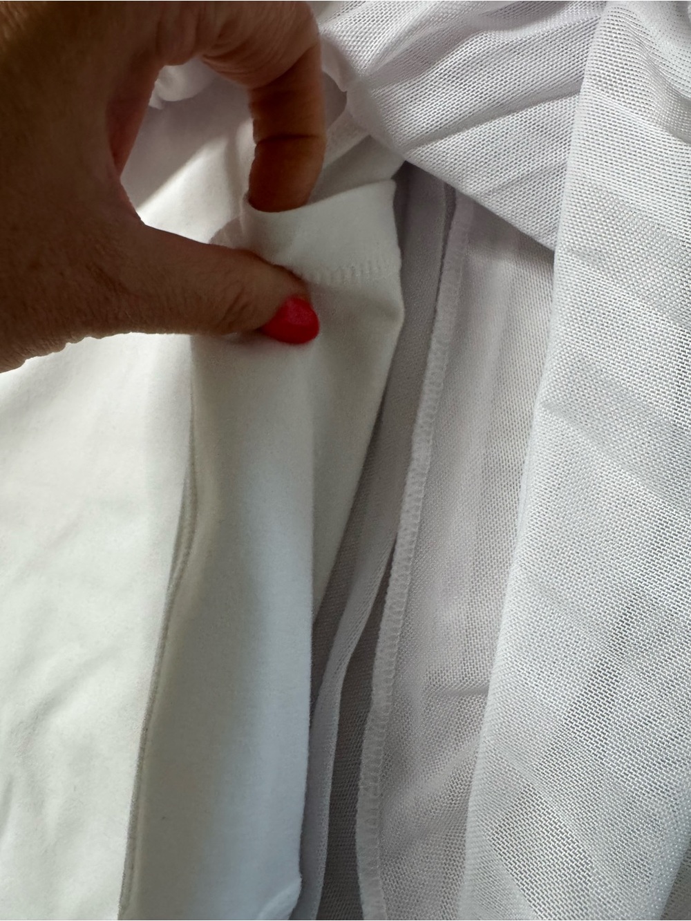Terez TLC Mesh Layover Tennis Skirt in white - Picture 7 of 10